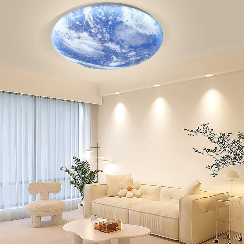 TerraGlow - Earth-inspired circular ceiling light