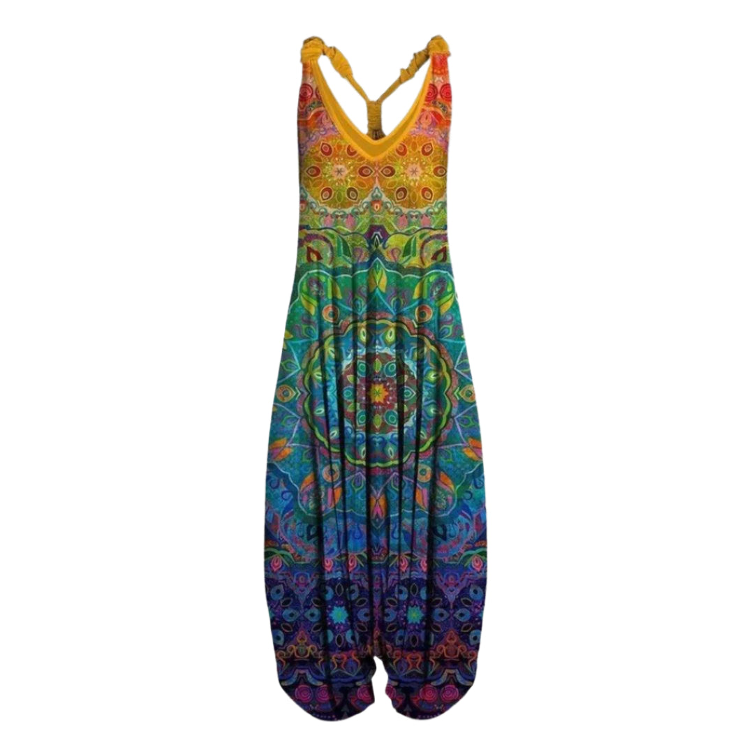 Via Printed Jumpsuit