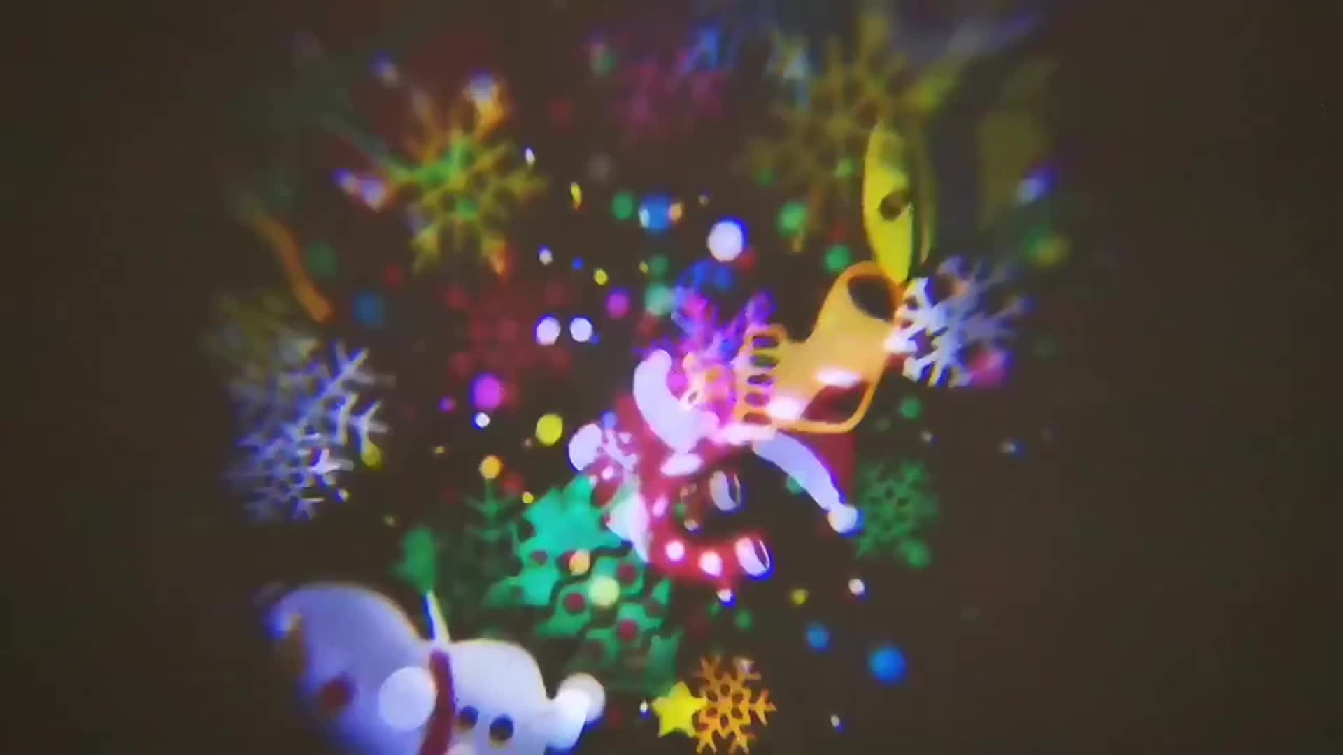 USB-powered LED Christmas projector lamp