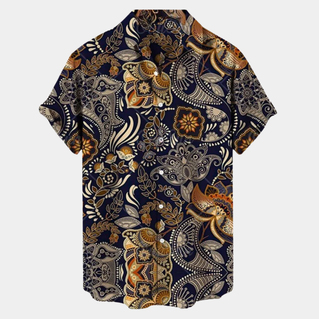 Emil Elegant Short Sleeve Button-Up Shirt