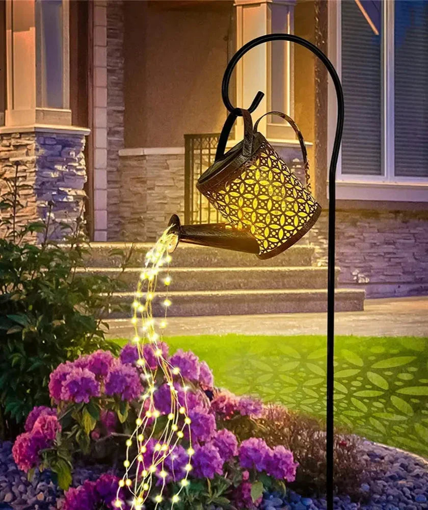 Solar Watering Can with Light