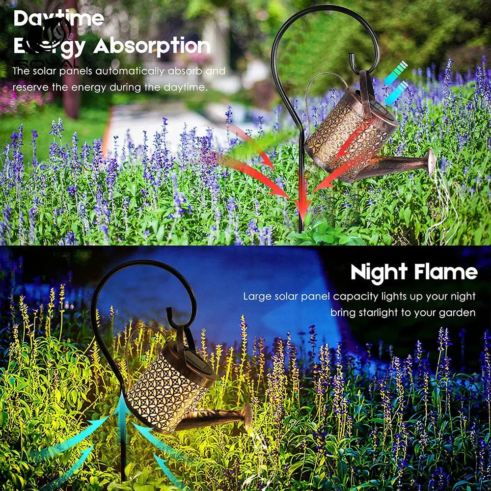 Solar Watering Can with Light