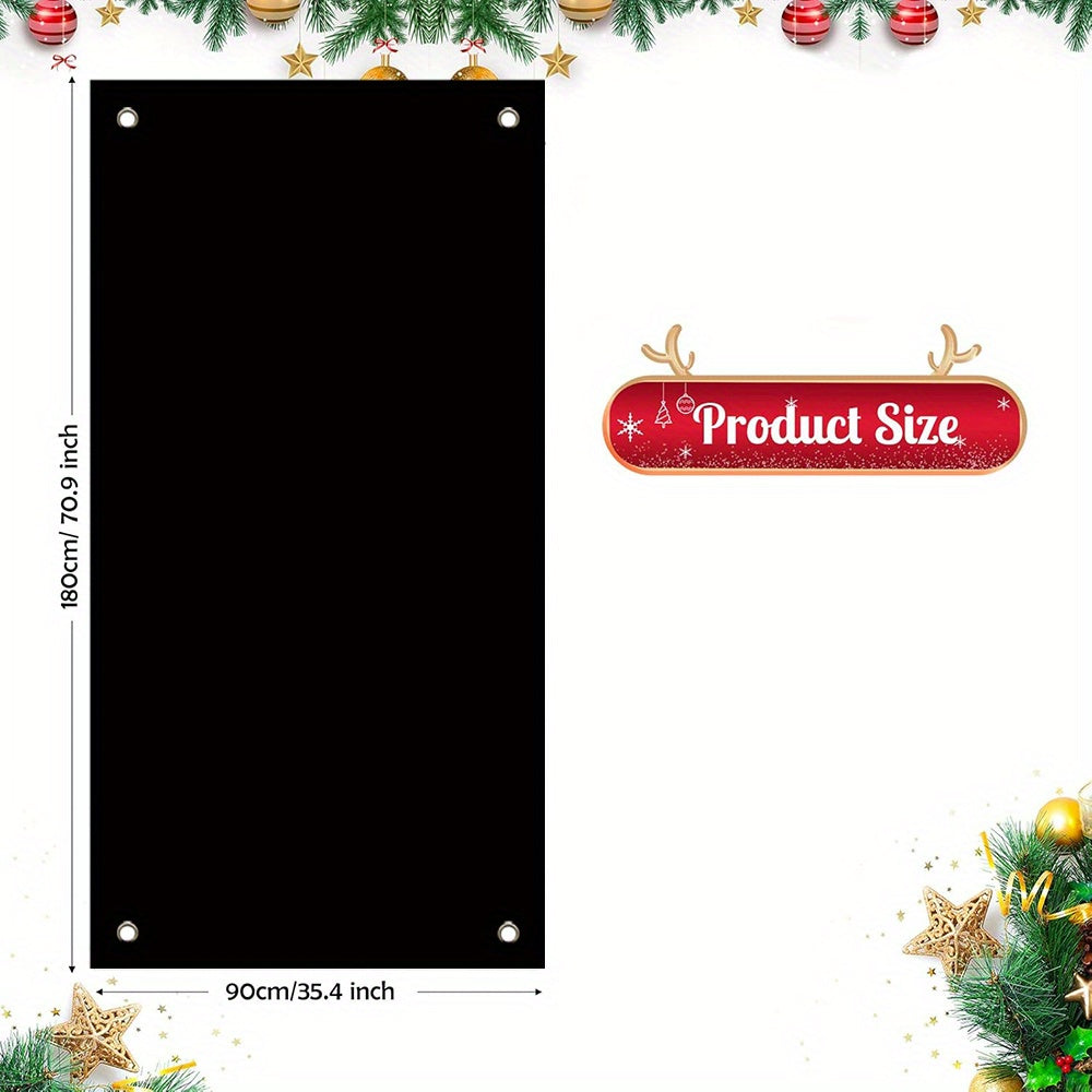 Festive Polyester Snowman Wreath – Playful Holiday Door Decoration