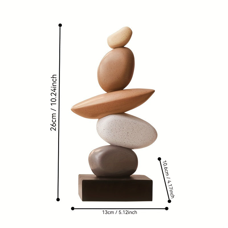 ZenStack - Modern Balanced Stone Sculpture for Home Decor
