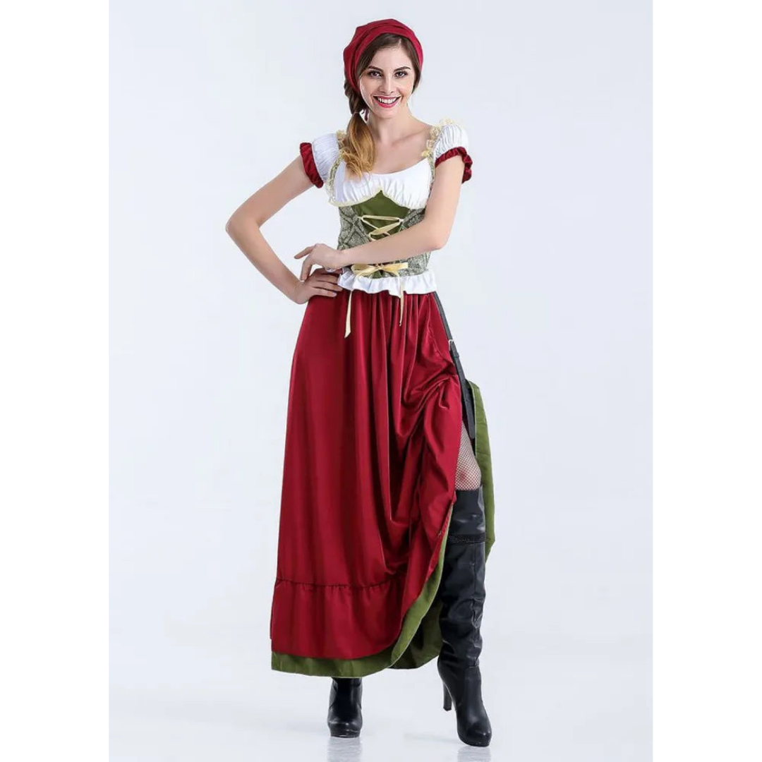 Juna | Women's Long Oktoberfest Dirndl Dress | 2025