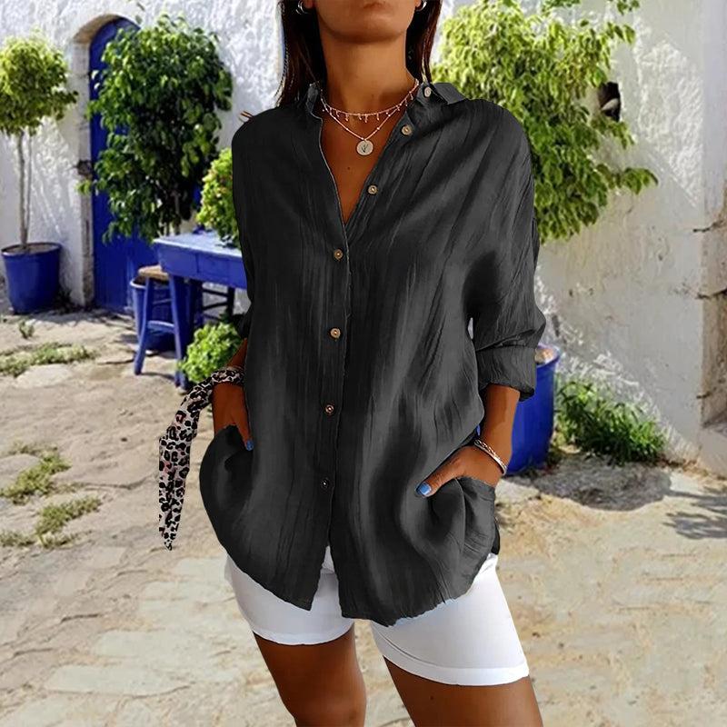 Matilde - Classic Pleated Blouse