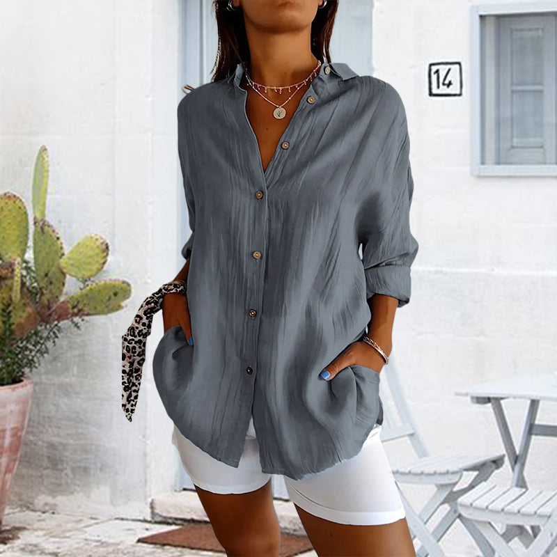 Matilde - Classic Pleated Blouse