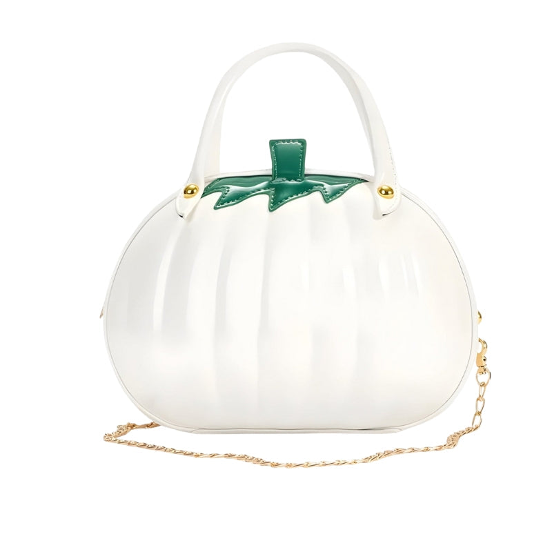 Melanie – Pumpkin-shaped Handbag with Adjustable Strap