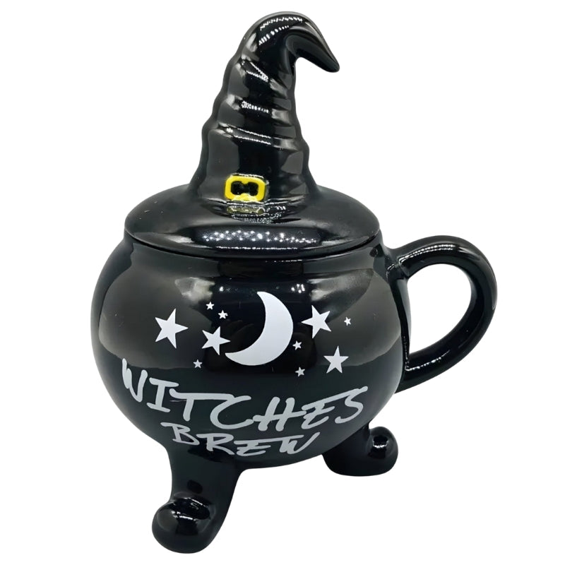 SpookySips β Halloween Cauldron Ceramic Mug