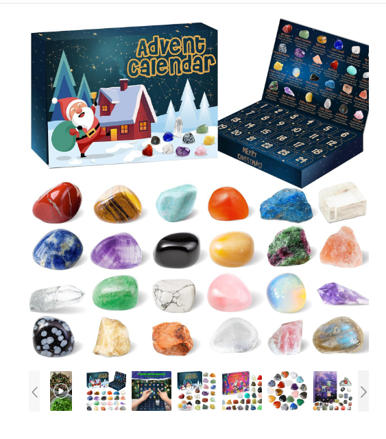 Ava Crystal Advent Calendar with Gemstones