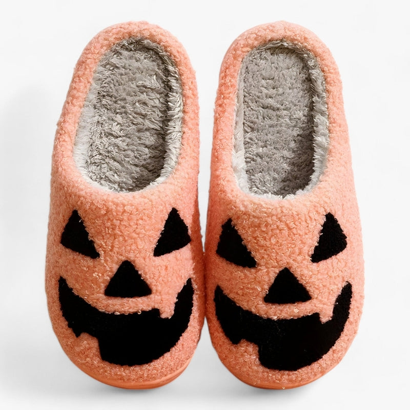Monica Halloween Slippers – Classic slipper with pumpkin motif