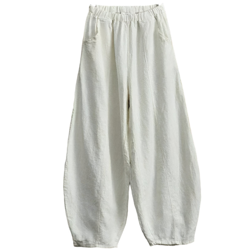 Lina Relaxed Wide-Leg Pants with Pockets