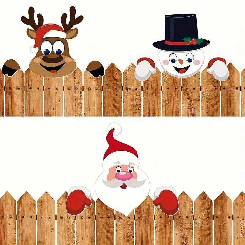 Festive | 3-Piece Christmas Fence Decoration Set