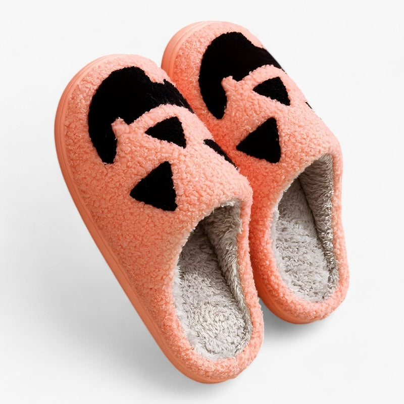 Monica Halloween Slippers – Classic slipper with pumpkin motif