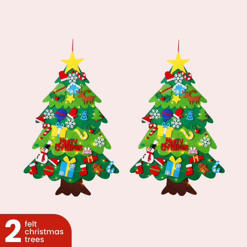 Felt Christmas Tree with Decorative Pieces