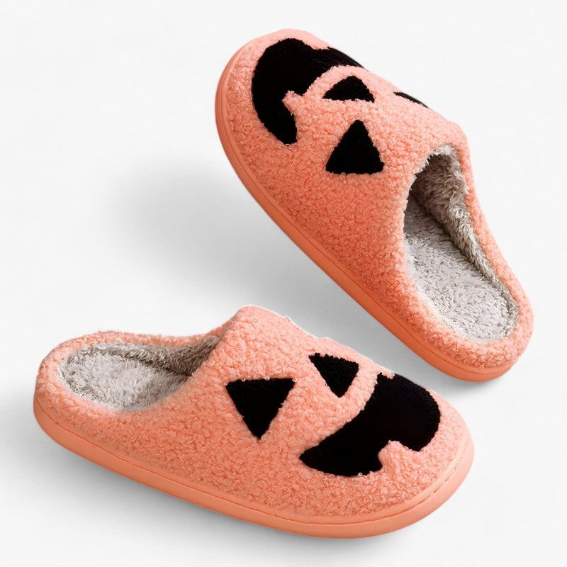 Monica Halloween Slippers – Classic slipper with pumpkin motif