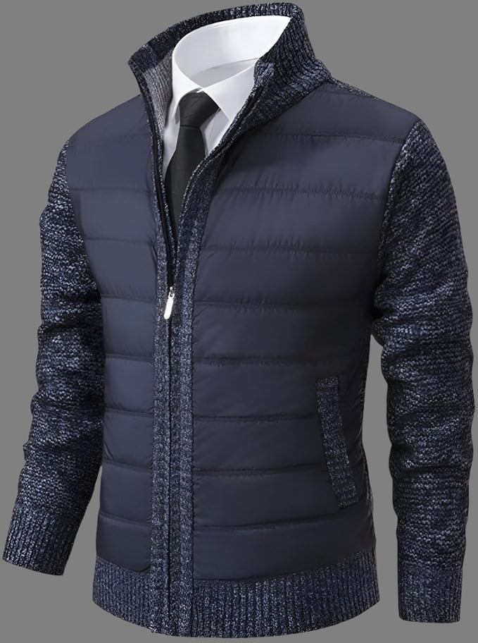 Ethan Stand Collar Pullover – Long Sleeve Men's Jacket