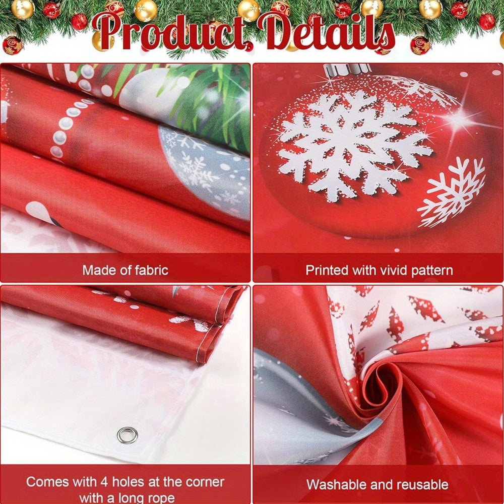 Festive Polyester Snowman Wreath – Playful Holiday Door Decoration