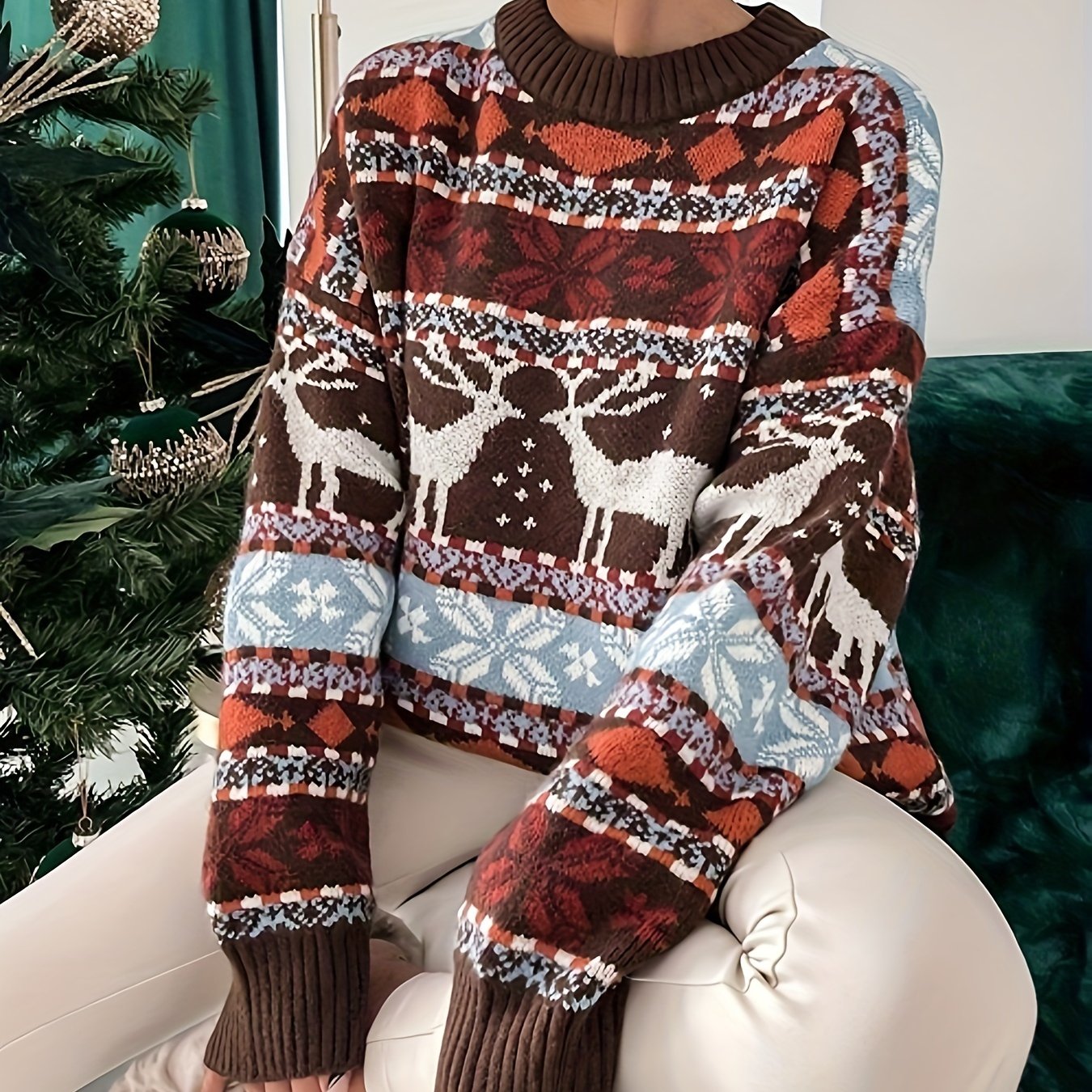 Cozy Christmas Pattern Sweater
