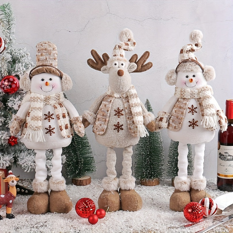 Vacation | Collectible Set Christmas Snowman and Reindeer Doll