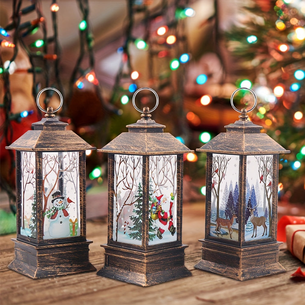 3 Sets | Christmas Candle Holders Small Lanterns