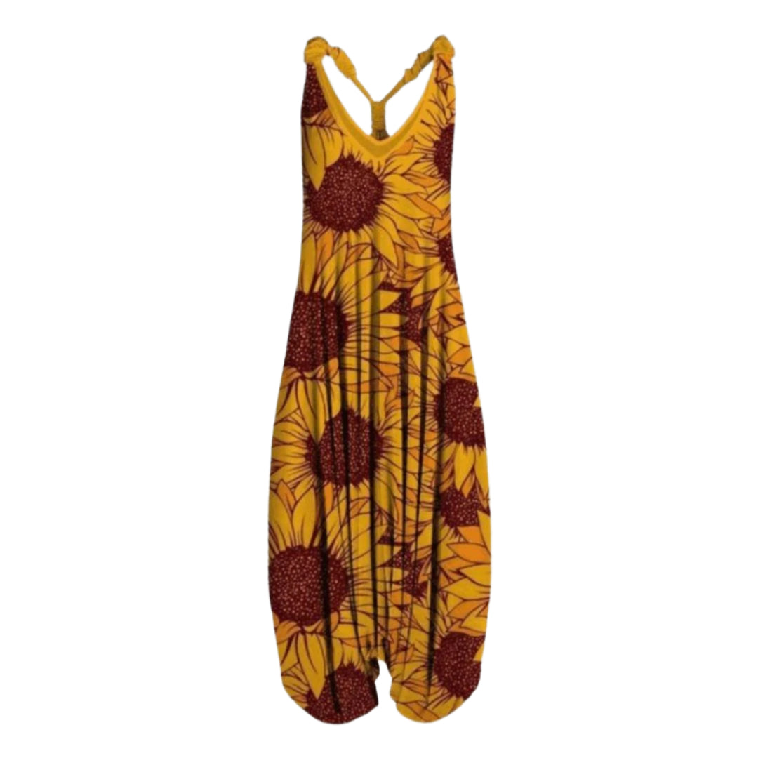 Via Printed Jumpsuit