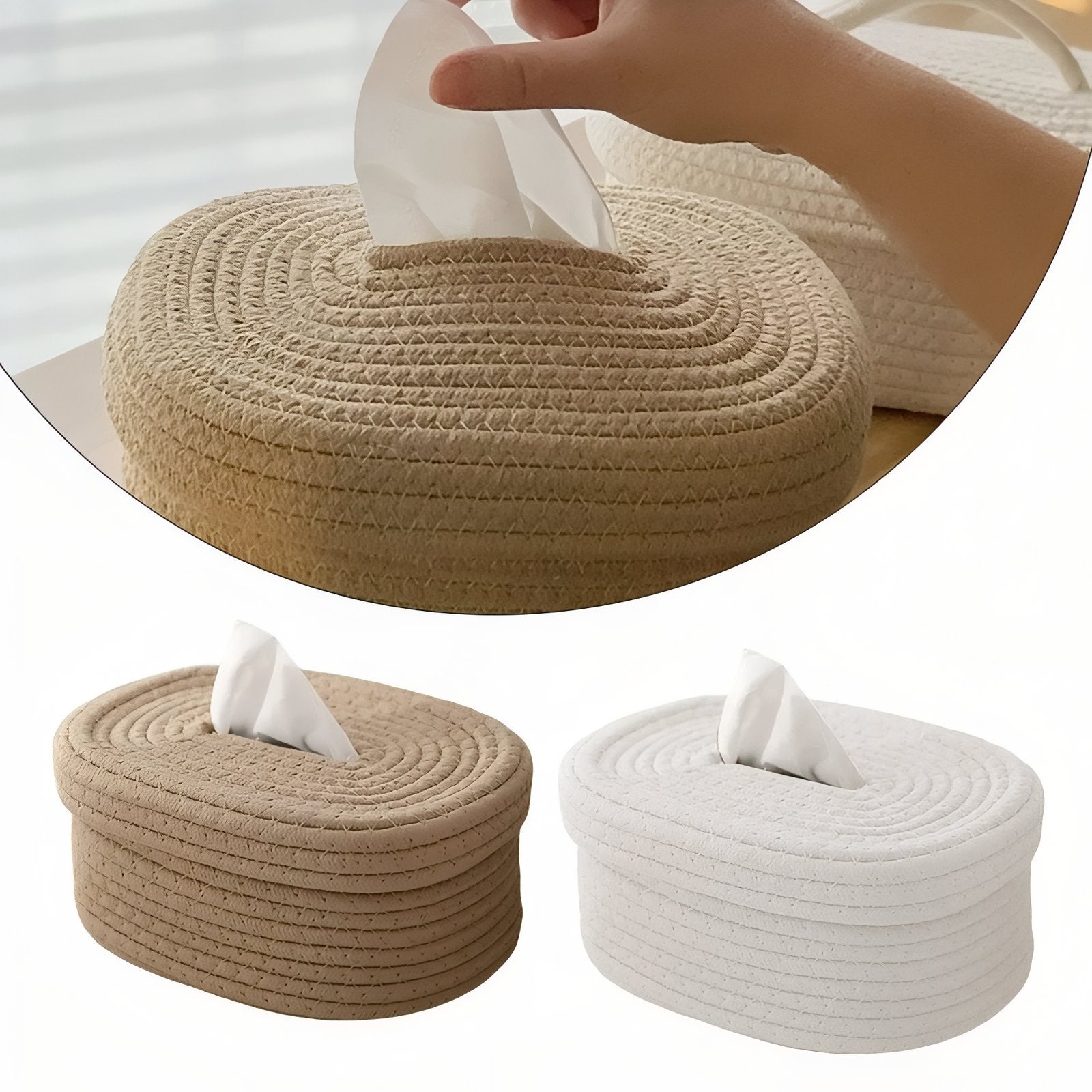 TissuElegance - Oval Cushion Tissue Holder