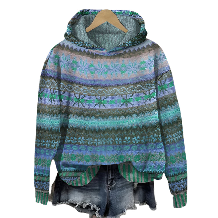 Gabrielle Ethnic Retro Hoodie