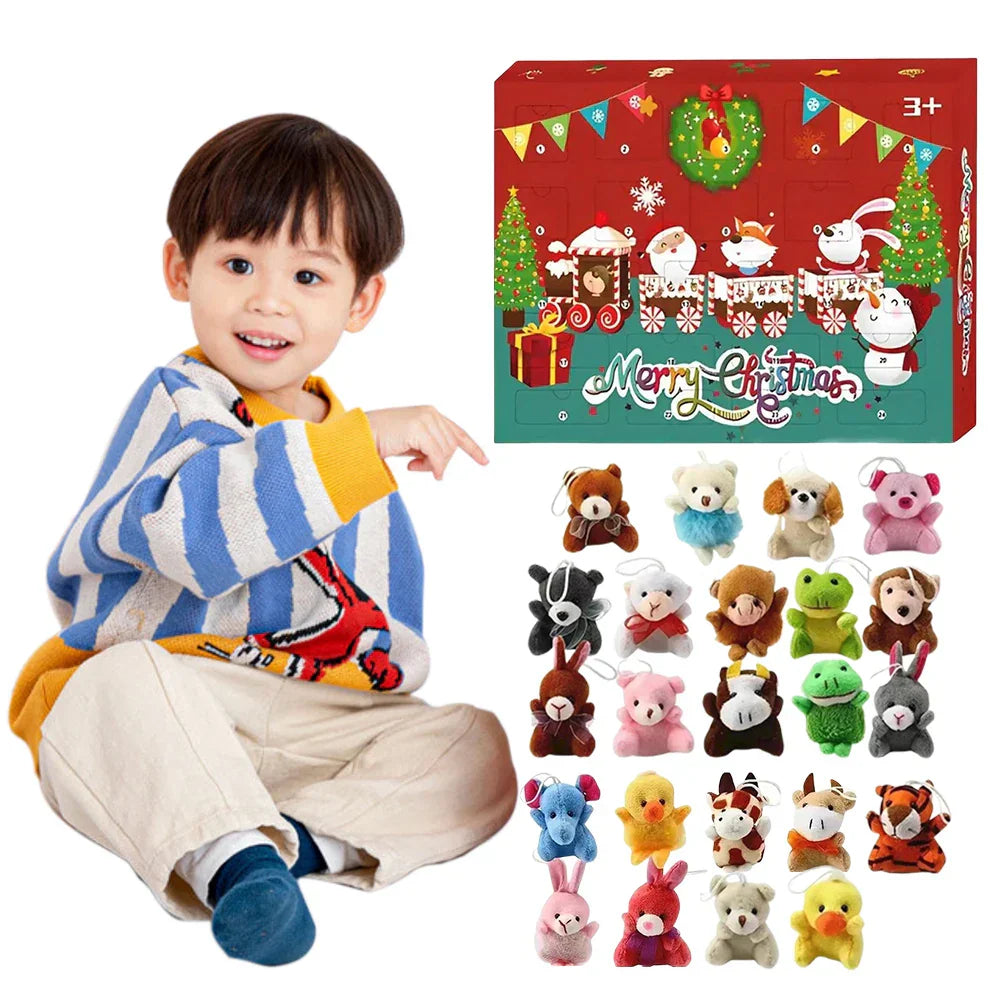 Plush toys with mini animals Christmas Advent calendar