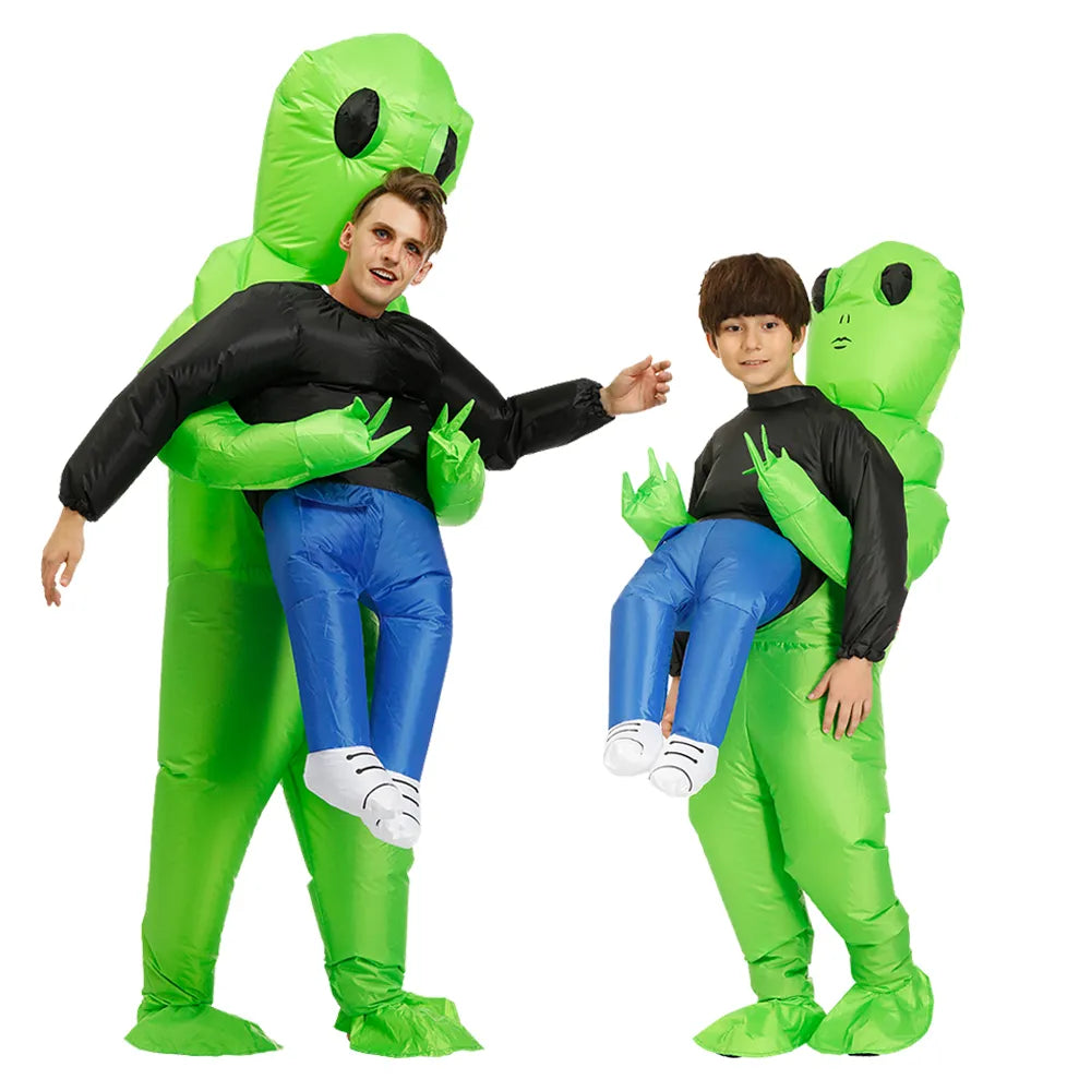 Inflatable Alien Costume – Fun costume for kids & adults, Quick and easy to inflate, Available in 2 sizes