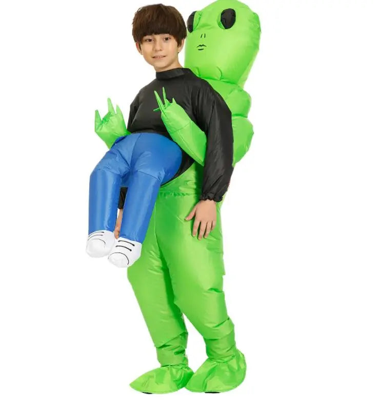 Inflatable Alien Costume – Fun costume for kids & adults, Quick and easy to inflate, Available in 2 sizes