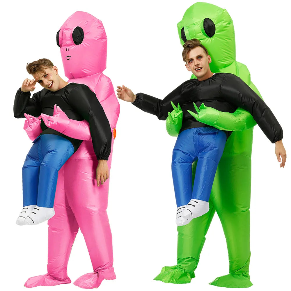 Inflatable Alien Costume – Fun costume for kids & adults, Quick and easy to inflate, Available in 2 sizes