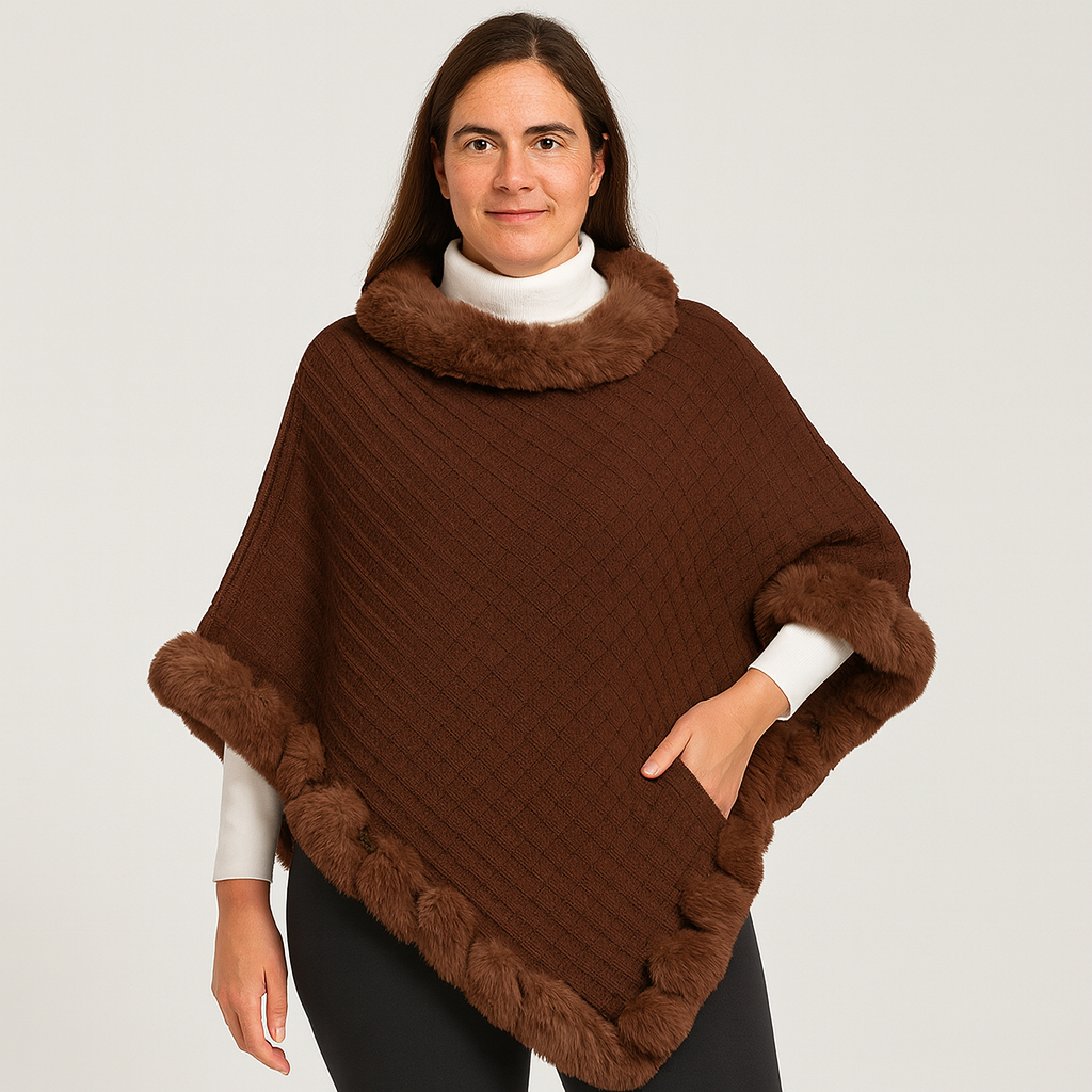 Amelinde | Autumn & Winter Sweater Scarf Cape Coat