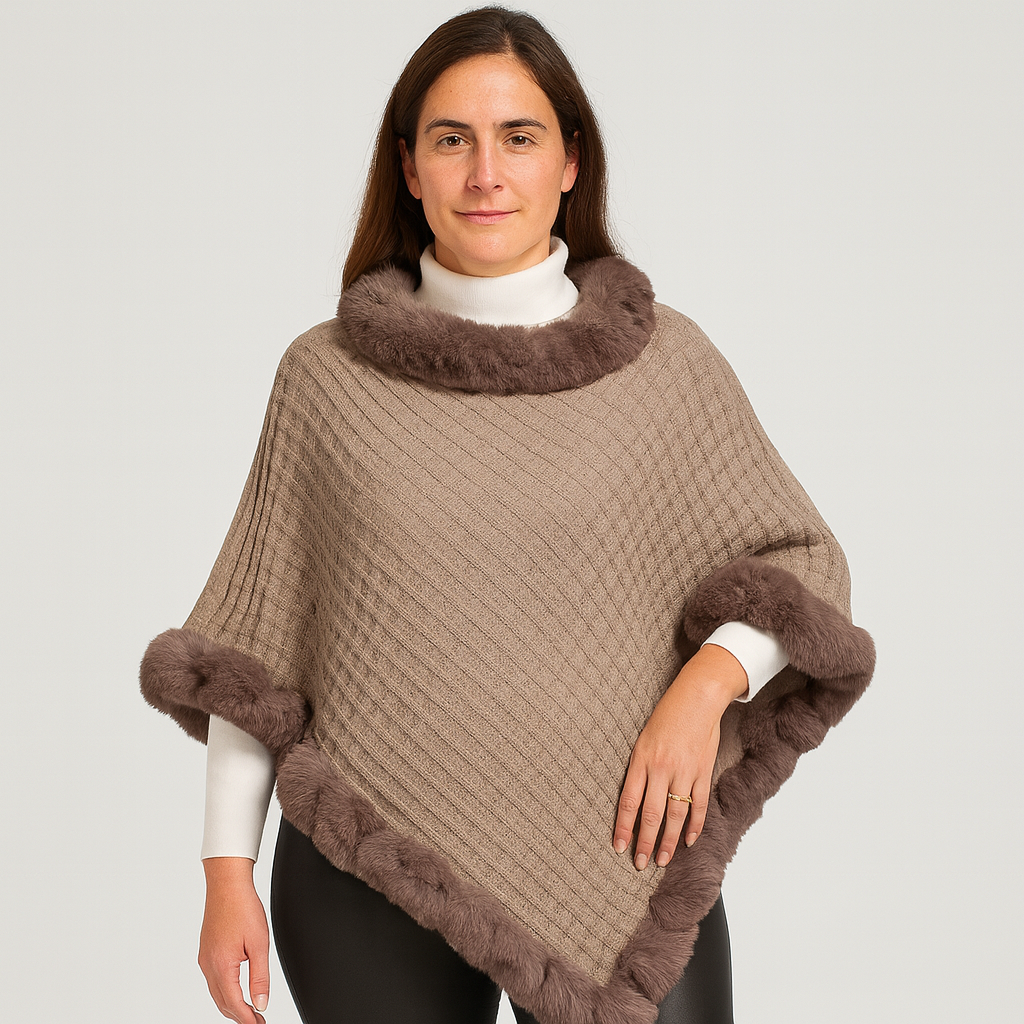 Amelinde | Autumn & Winter Sweater Scarf Cape Coat