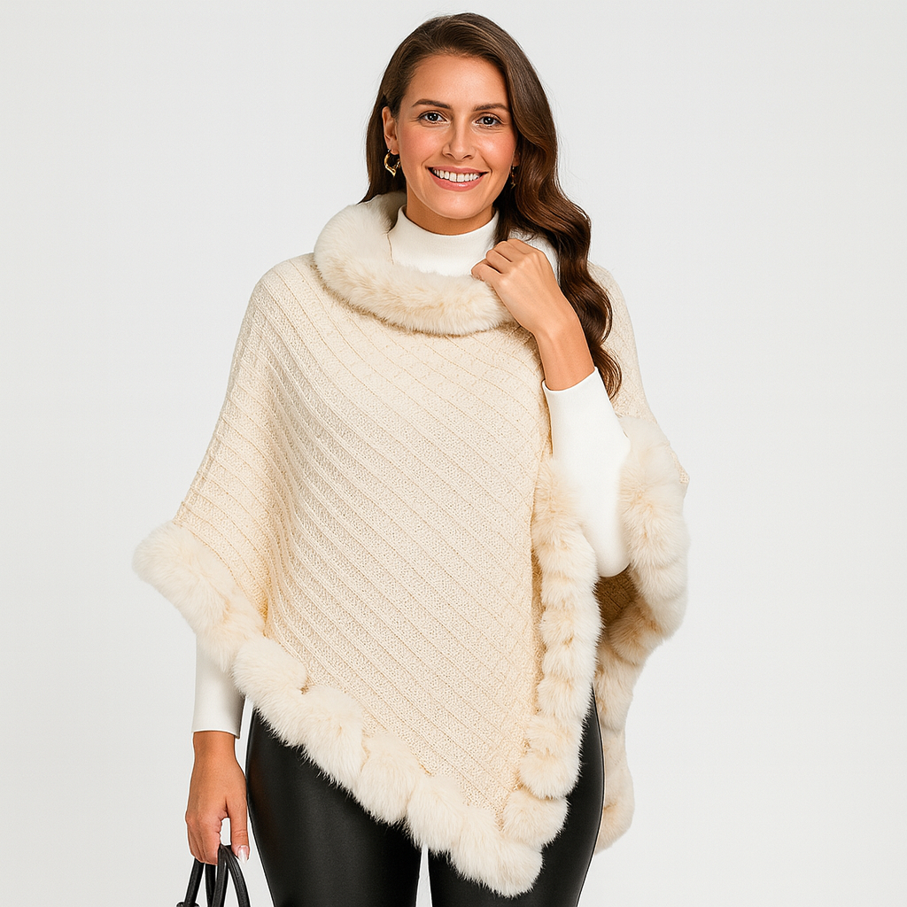 Amelinde | Autumn & Winter Sweater Scarf Cape Coat