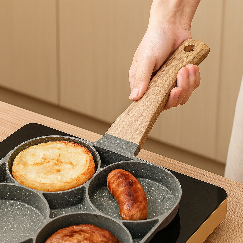 Cavora Non-Stick Egg and Pancake Pan with 4 Slots