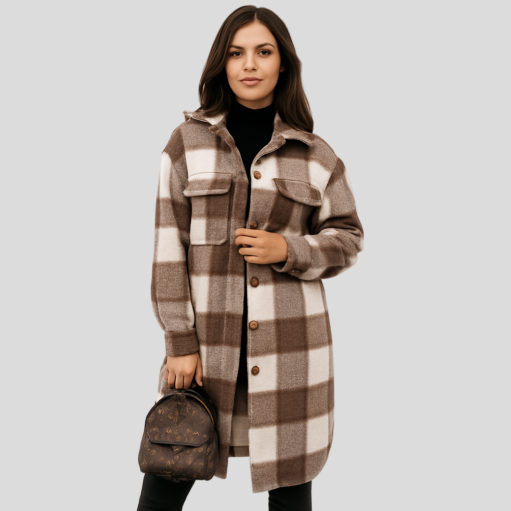 Megan | Checked Wool Jacket