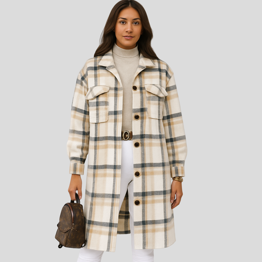 Megan | Checked Wool Jacket