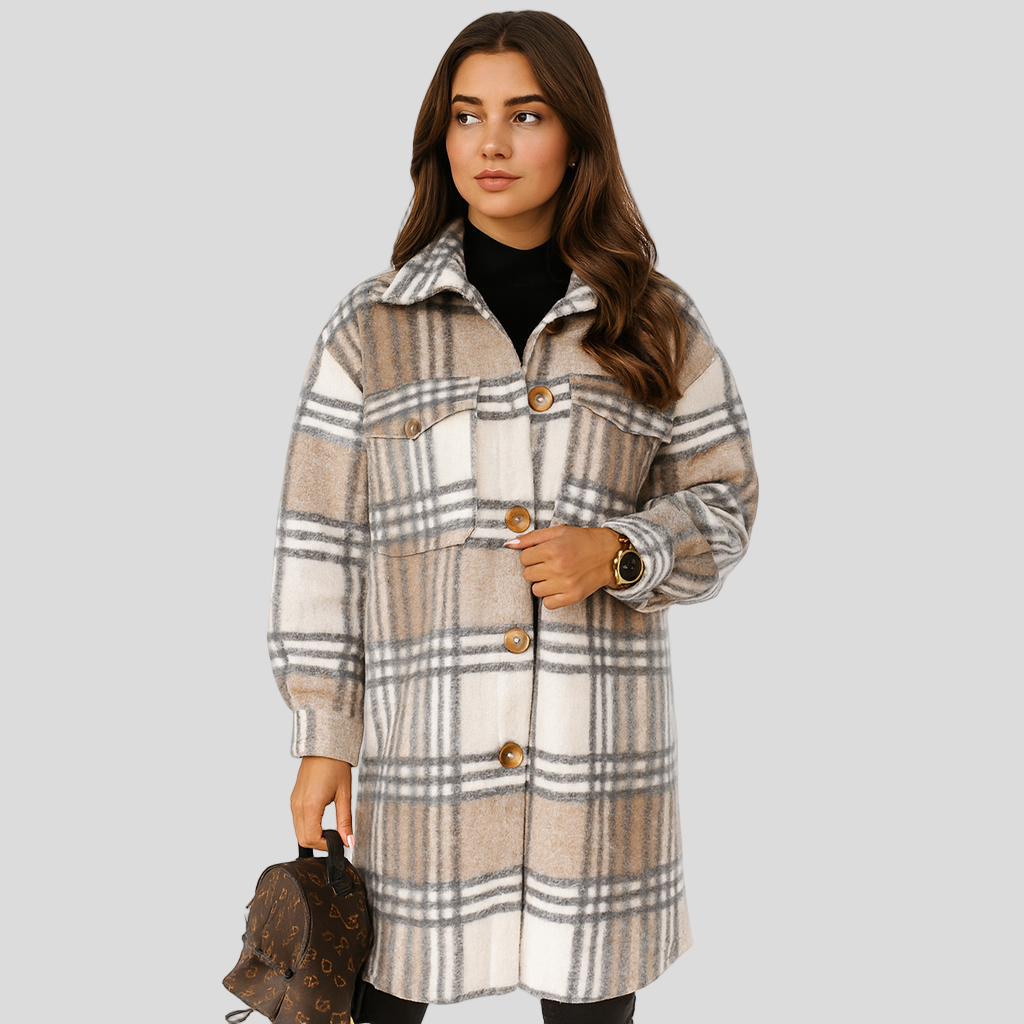 Megan | Checked Wool Jacket