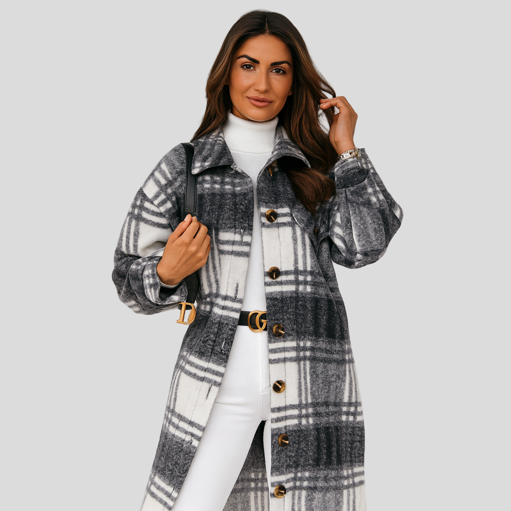 Megan | Checked Wool Jacket