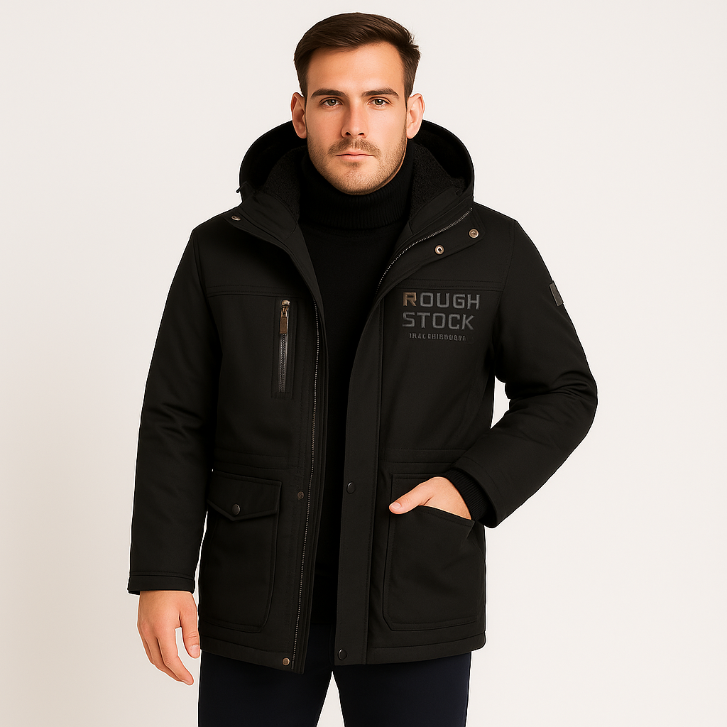 Friedrich | Men's Winter Fleece Jacket with Hood and Zipper