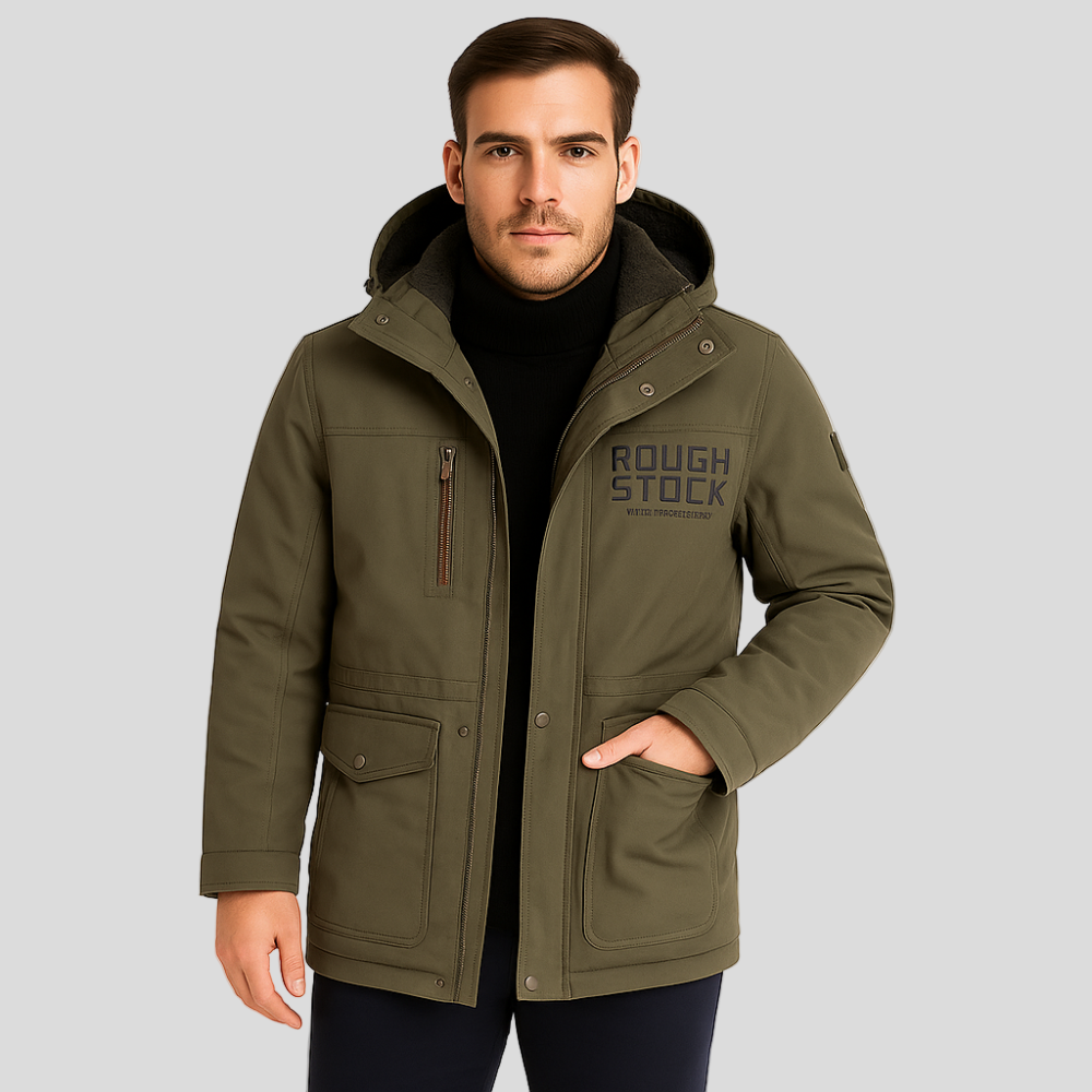 Friedrich | Men's Winter Fleece Jacket with Hood and Zip