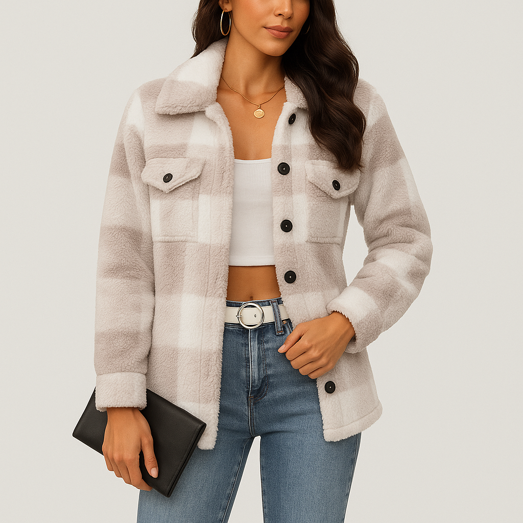 Pauline | Plush Fleece Winter Jacket for Women