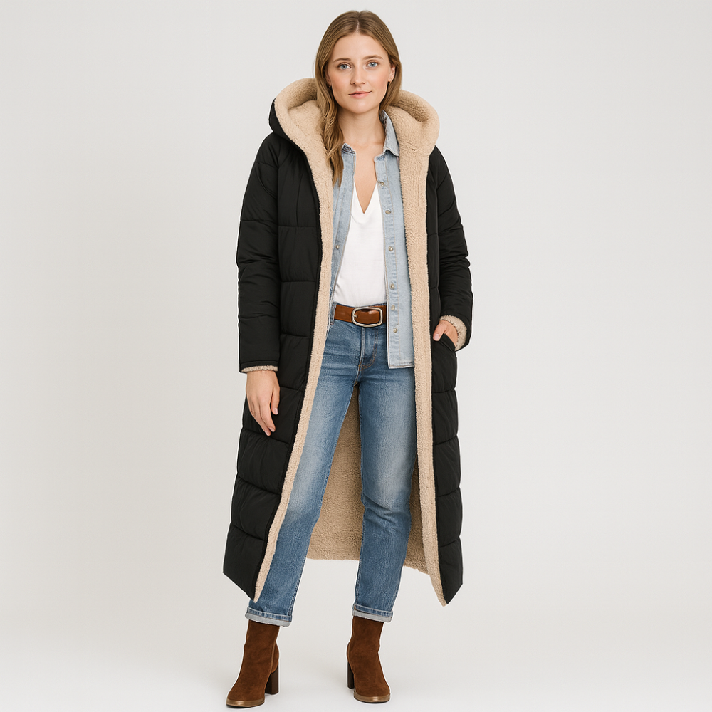 Aurora | Elegant Winter Coat with Plush Lining and Zipper