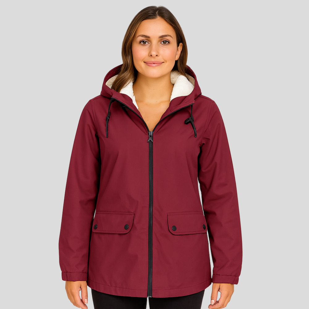 Greta | Women's Transition Jacket with Zipper, Hood, and Pockets