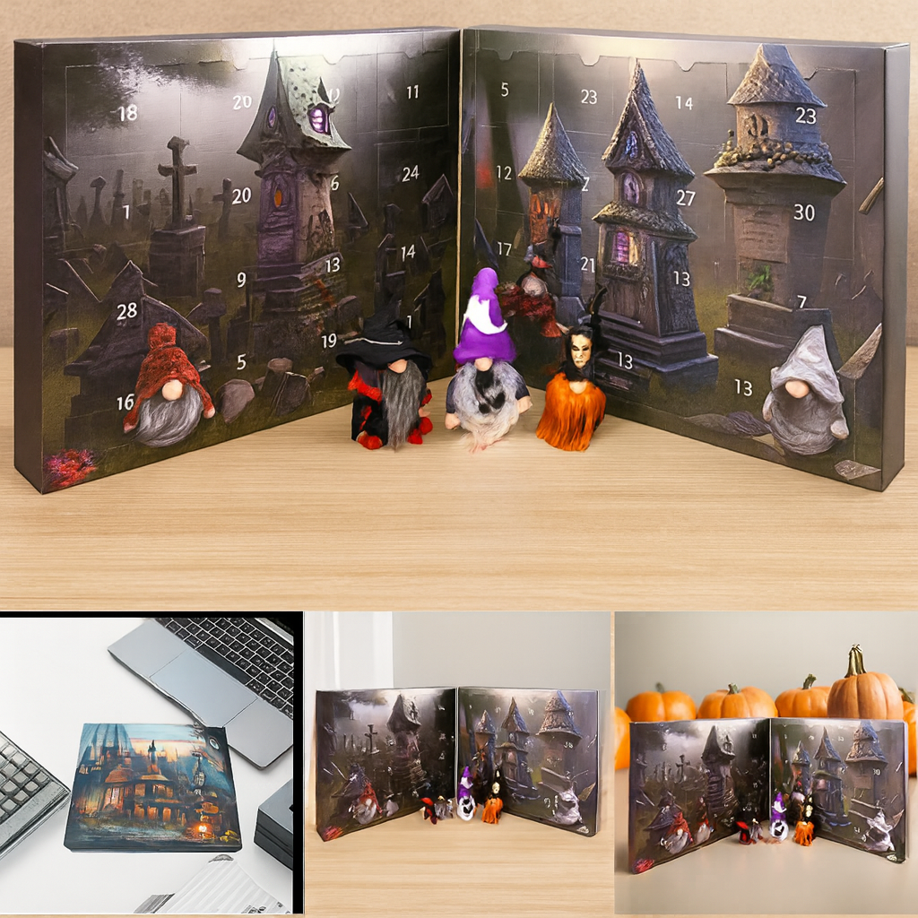 NordicCharm Christmas Elf Advent Calendar Countdown