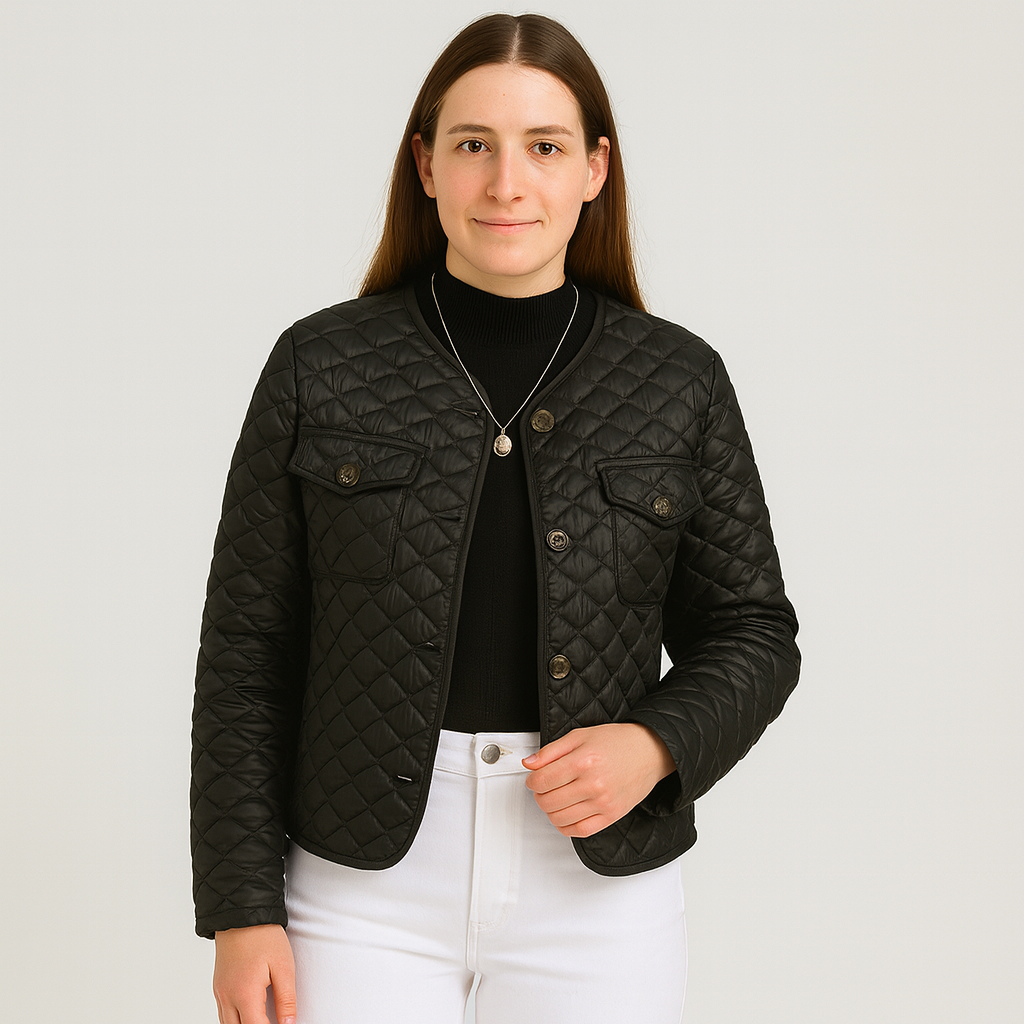 Renate | Women's Puffer Coat with Button Placket