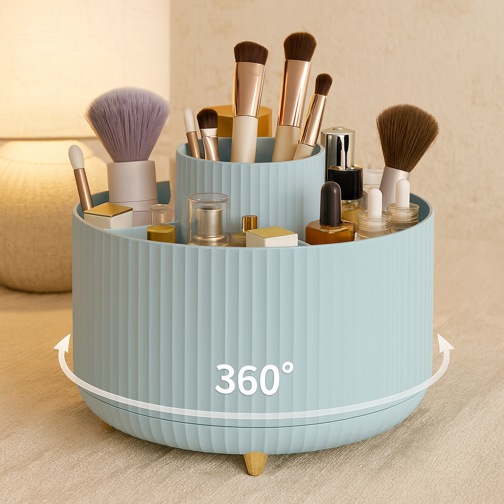 360° Rotating Organizer for Cosmetics and Accessories