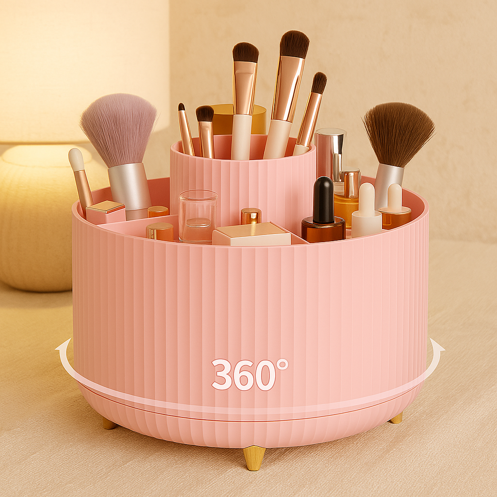 360° Rotating Organizer for Cosmetics and Accessories