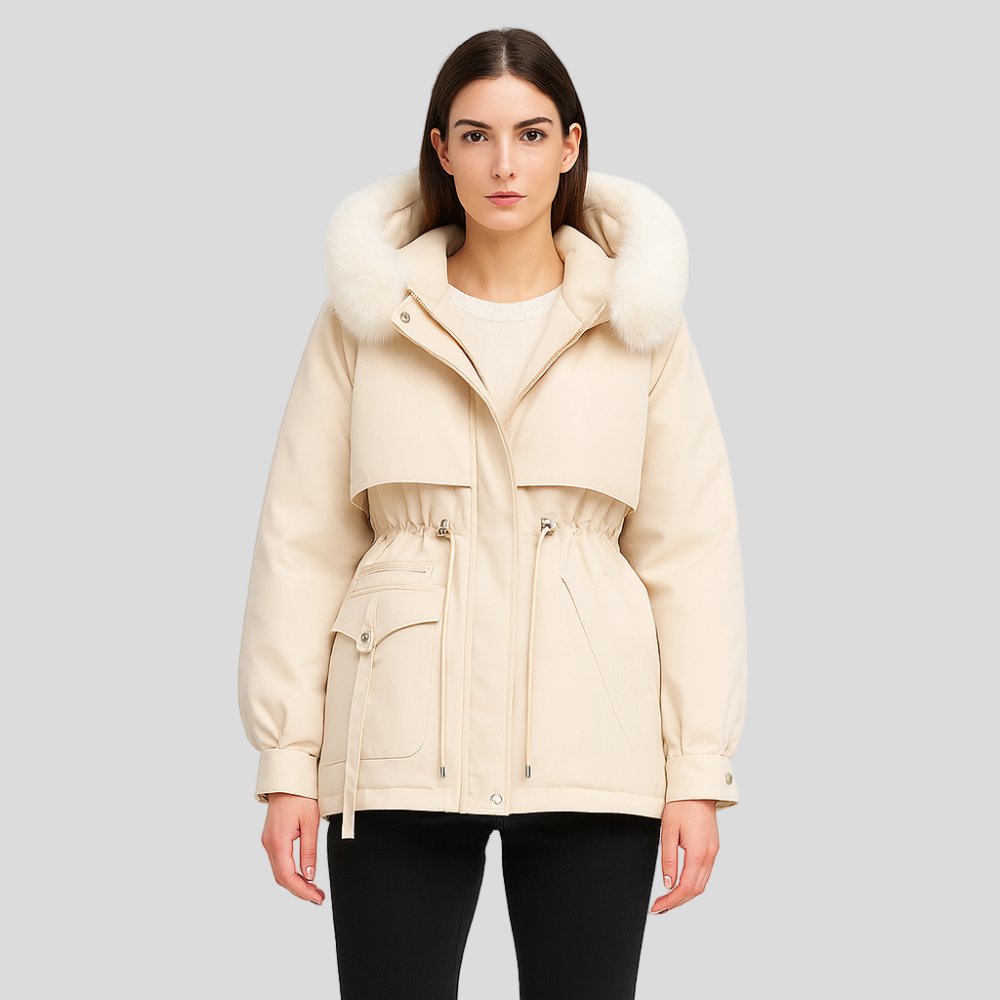 Eliane | Elegant Faux Fur Winter Parka